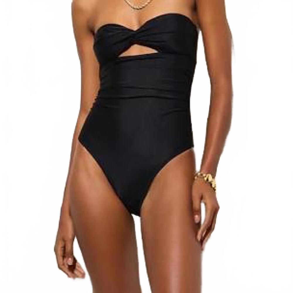 NWT J. Crew Gemma 1 Pc Ruched Keyhole Swimsuit Straps 10